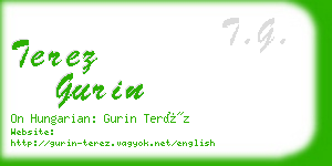 terez gurin business card